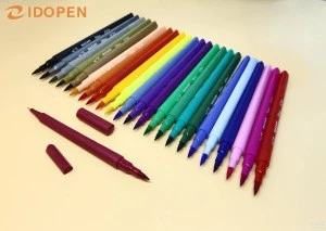 Multi Color for School and Office with logo customized Highlighter Marker Double Nib Pen