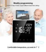 Multi Temperature Humidity Controller Touch Heater Switch Plate Digital Controller Lcd Capacitive Thermostat