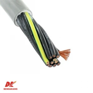 Multicore circular+earth 0.6/1kV copper conductors V-90 insulated and sheathed control cable