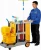 Import Multipurpose hotel cleaning trolley cart housekeeping trolley from China