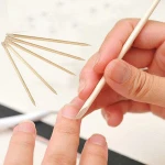 Nail Art Orange Wood Stick Cuticle Pusher Remover for Manicures Wooden cosmetic stick