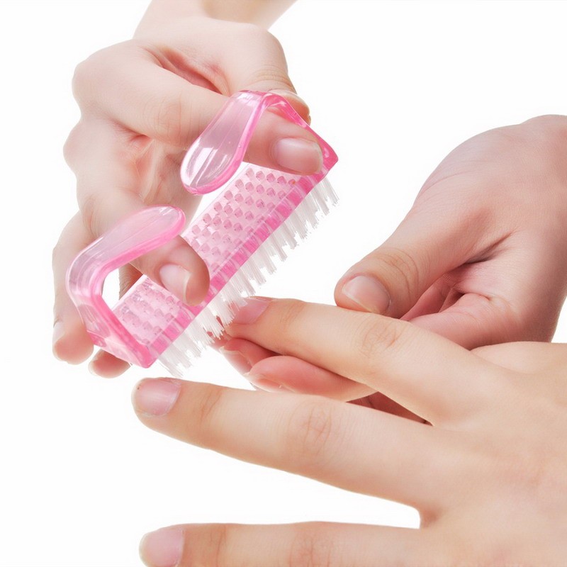 Nail Brush with Durable Plastic Handle