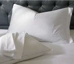 Nantong Factory Solid Color Custom Hotel Cotton 3cm Stripe Pillow Case Cover