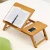 Import Natural Bamboo Home Foldable laptop table modern expandable computer desk for study on bed from China