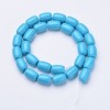 Natural Blue Synthetic Cabochons Cylinder  turquoise loose gemstones  stone beads for jewelry making