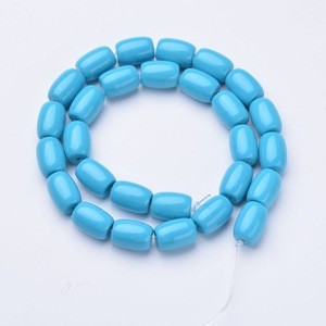 Natural Blue Synthetic Cabochons Cylinder  turquoise loose gemstones  stone beads for jewelry making