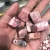 Import Natural gemstone rhodonite cube healing crystals tumbling gravel from China