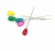 Import Natural pearlescent  Colorful Pyriform Pearl Head Dressmaking Quilting Pins for garment accessory from China