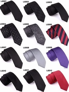NB-612 New Products 2018 Black Polyester 60mm Width Neckwear Necktie Tie