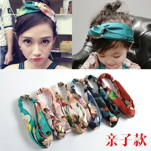 New 2018 fashion hair accessories 3d printed flower headbands for women