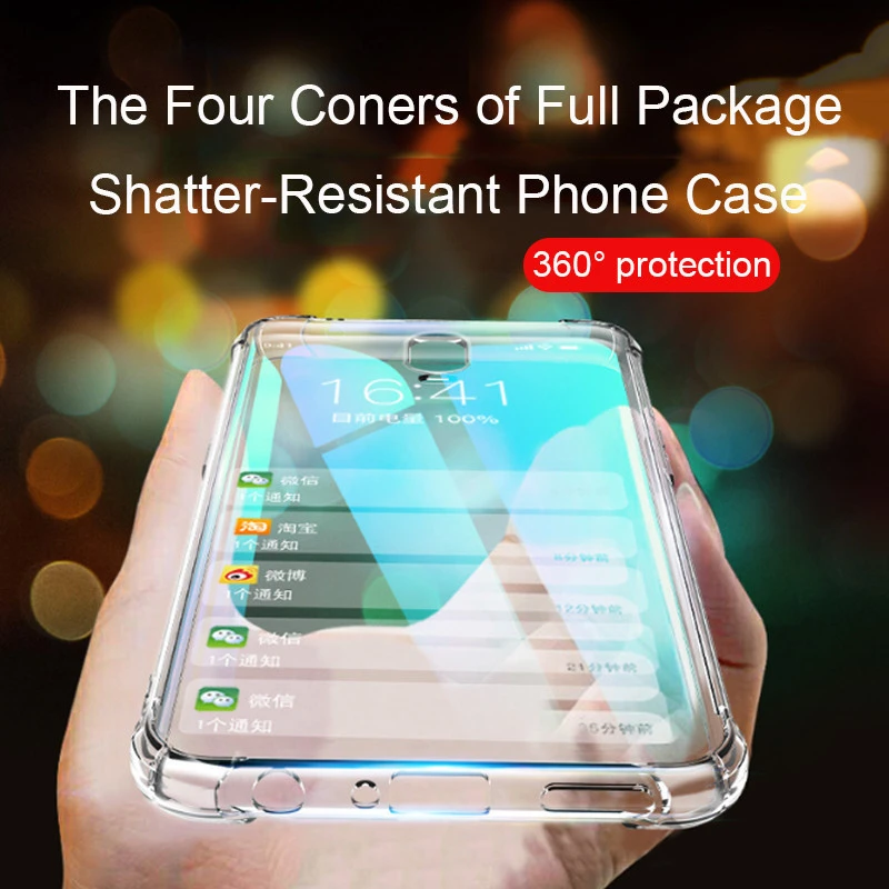New Arrival Four Corners Fall-Proof Mobile Phone Shell High Quality Soft TPU Cellphone Protective Back Cover Case For Xiaomi 9
