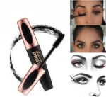 New black 4D silk fiber mascara waterproof 3D mascara thick black long makeup eyelashes