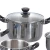 Import New Design 12 Pcs Stainless Steel Kitchenware Set Bakelite Handle Cookware Set from China