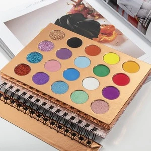 New Design 20 Color Custom Shape Notebook Maquillaje Palettes Sombras Eyeshadow Palette