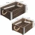 Import New design decorative dark brown rustic sundries storage wooden crate large from China