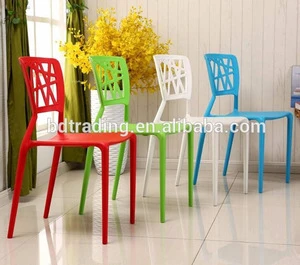 new design popular to US/UK Leisure modern Colorful Plastic Dining Coffee Chair