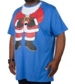 New Extra Large Merry Santa Christmas T-Shirt Boys Mens Cotton Fashion Casual High Quality 100% Embroider Custom Customize Print