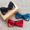 New Fashion Boutique Metal Head Bow Ties For Groom Men Women Butterfly Solid Bowtie Classic Gravata Cravat