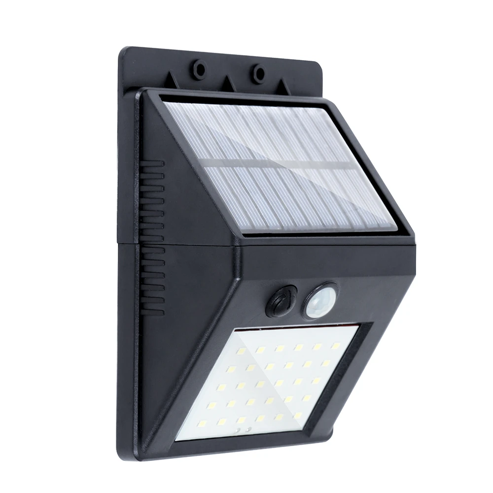 New Hot Sale Solar Lights Waterproof 30 LED Solar Motion Sensor 3 Modes Separable Panel Design Wall Lamp