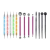New innovative product light weight wholesale 13pcs/sets two head nail art dotting tool dotting tools set