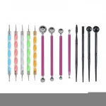 New innovative product light weight wholesale 13pcs/sets two head nail art dotting tool dotting tools set