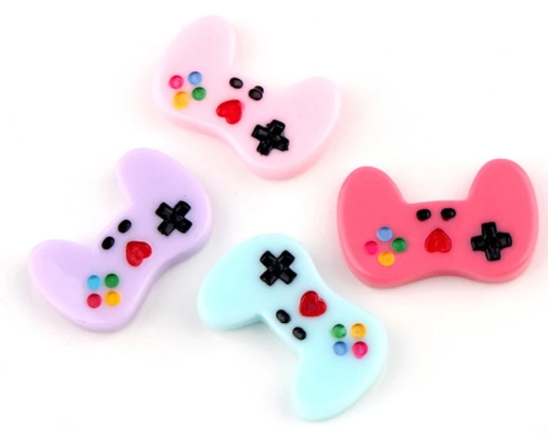 new mini colorful keyboard game pad design flat resin crafts mold