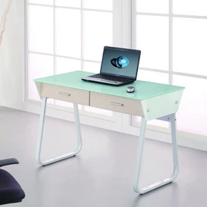 New Modern Design White painting glass Office Desk