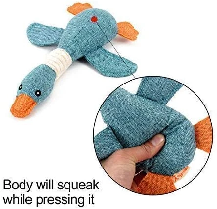 New Pet Puppy Chew Plush Squeaky Pig Elephant Duck Dog Toy