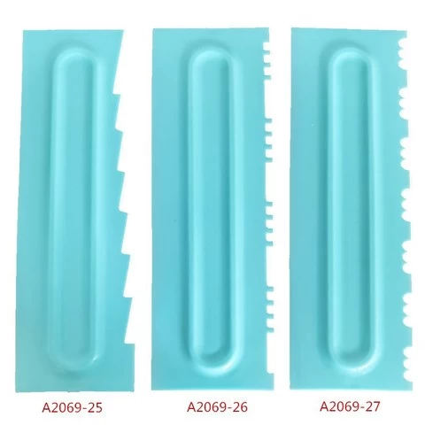 New plastic Cake scrapper set Icing Smoother Set Cake Smoothing Cutter Plate Tool comb icing scrapper baking