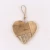 Import new style  2021 Promotion high-quality home gardening decorations pure natural materials Wooden heart Hanger from China