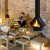 Import New style wood burning stove suspended fireplace&wood burner from China