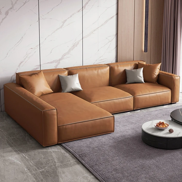 New Tecnology Cloth Lounge Leisure Single Sofa Modern Sectional Living Room Sofa Set Design With Chaise Ottoman