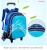 Import newest Fashion Eco-friendly Kids Schoolbag Waterproof 3 Wheels Rolling luggage trolley bag mochilas for Children from China