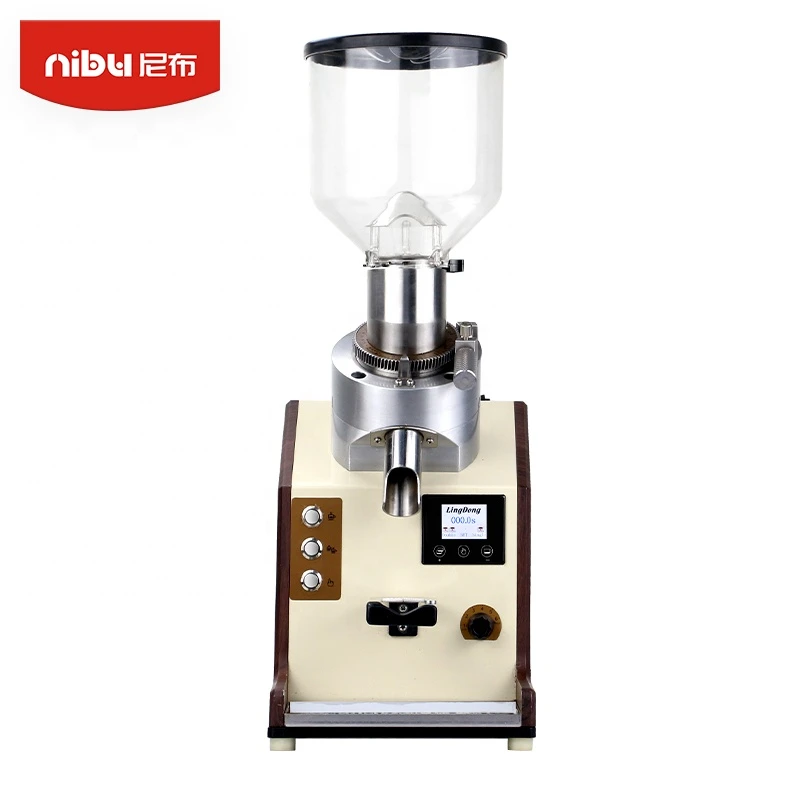 NIBU Professional Commercial Touch Screen Stainless Steel Espresso Coffee Mill Electric Cone Burr Machines Coffee Bean Grinders
