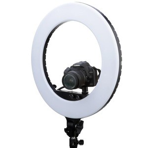 NiceFoto 18 inch 98w LED Ring Light Phone Camera Mirror Holder Make up Lighting Photography video lighting equipment