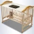 Import No painted hot selling solid wooden baby cirb/baby cot/baby infant bed from China