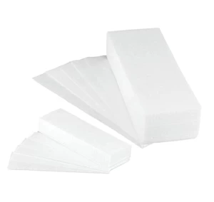 Non-woven wax strips, compressed thickness, durable and will not wear