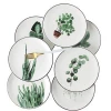 Nordic ceramic cake plate, hand-painted vegetable salad plate, table display