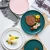 Nordic Dinnerware Irregularity Colorfu Pasta Dish Ceramic Dinner Steak Plates for restaurant