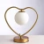 Import Nordic simple desk lamp bedroom bedside table lamp creative post-modern room warm and romantic warm glass ball lamp from China