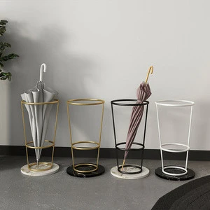 Nordic Simple Umbrella Holder Drying Rack Stand With Marble Base Home Living Furnitures