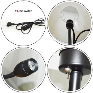 Nordic Style Bedroom Floor Lamp Adjustable Simple Lampshade Remoter Led Lighting
