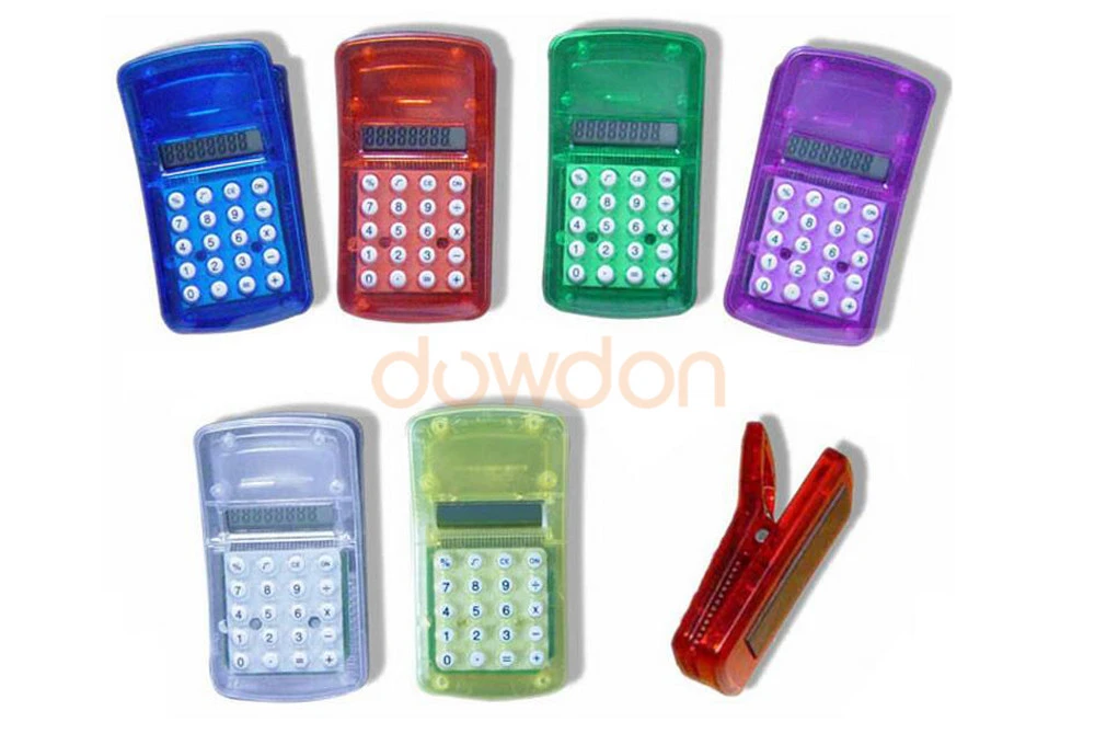 Novelty Gift Stationery Gadget Mini File Clip Calculator