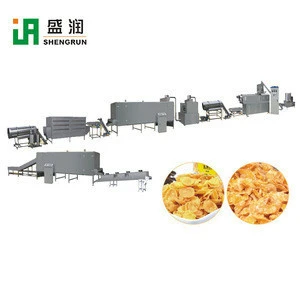 Nutritional Breakfast Cereal Bulking Equipment Cereal Products Making Machine Corn Flakes Extruder Processing