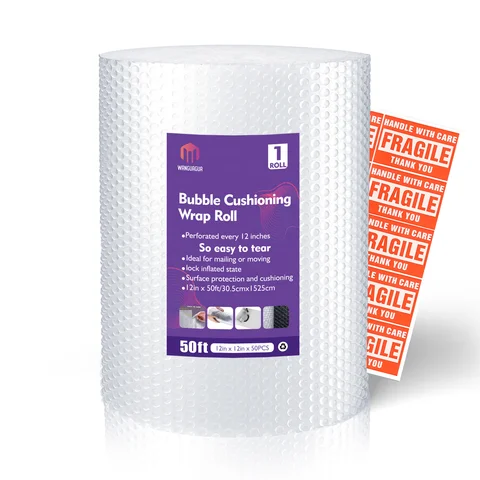 Nylon Custom Bubble Packing Wrap For Moving Boxes Shipping Cushioning Supplies Perforated