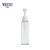 Import OEM 200ml 300ml 500ml Transparent Cosmetic Packaging Square Custom Plastic Shampoo Bottle from China