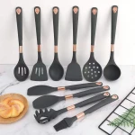 OEM Accept Silicone Kitchen Utensil 10pcs Heat Resistant Non-Stick silicone kitchenware Silicone Cooking Utensil