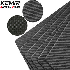 OEM carbon fiber sheet plate with CNC Machining Milling Drilling, customized size 0.3mm 1mm 2mm 3mm 4mm 5mm 6mm 7mm 8mm 9mm