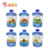 OEM Colorful Printing Vegetable Juice Packing Liquid Sachet with Spout