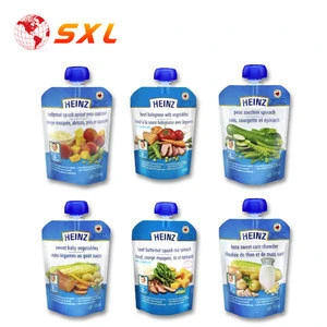 OEM Colorful Printing Vegetable Juice Packing Liquid Sachet with Spout